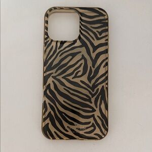 kate spade Black and Tan Zebra Stripe Phone Case